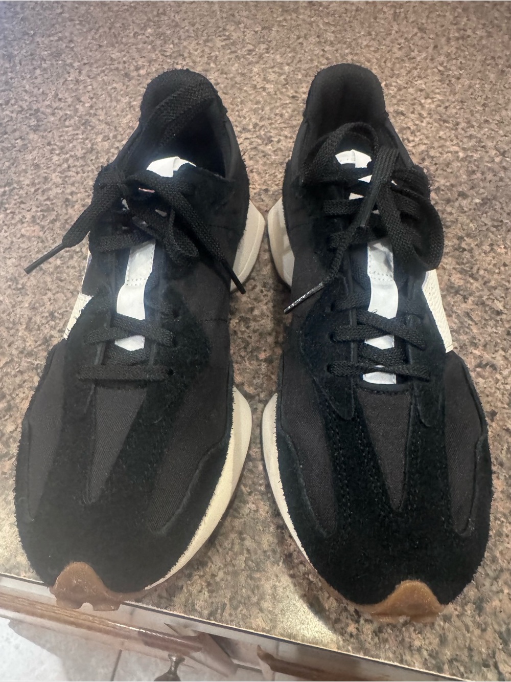 New Balance 327 Black and White Women's Sneakers